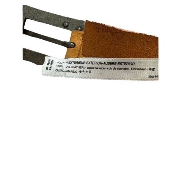Free People Layered Up Leather Belt Orange NWT Western Boho Festival S/M - Picture 7 of 9